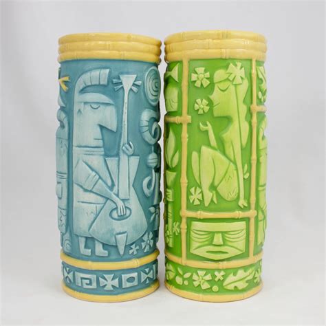 tiki farm mugs